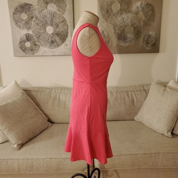 Love Ady Ruffle-Hem Fit & Flare Dress size Medium in Pink - NEW - Picture 5 of 11